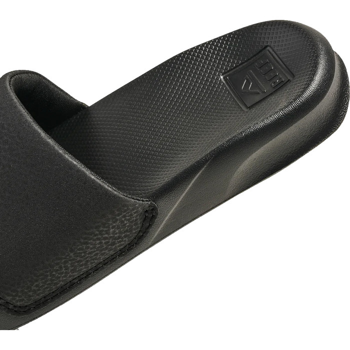 2024 Chanclas Reef One Slider Para Nios Cj2063 - Reef Negro / Blanco